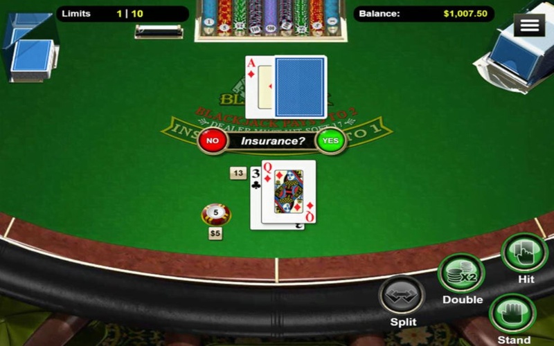 Blackjack Insurance Screenshot